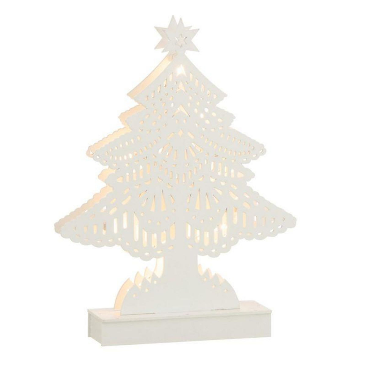 Paris Prix Sapin de Noël Led Déco  Christmas  33cm Blanc