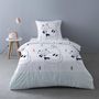 Voir la diapositive 1 : Dourev Housse de couette 140x200 LE LOUP + 1 taie 100% coton