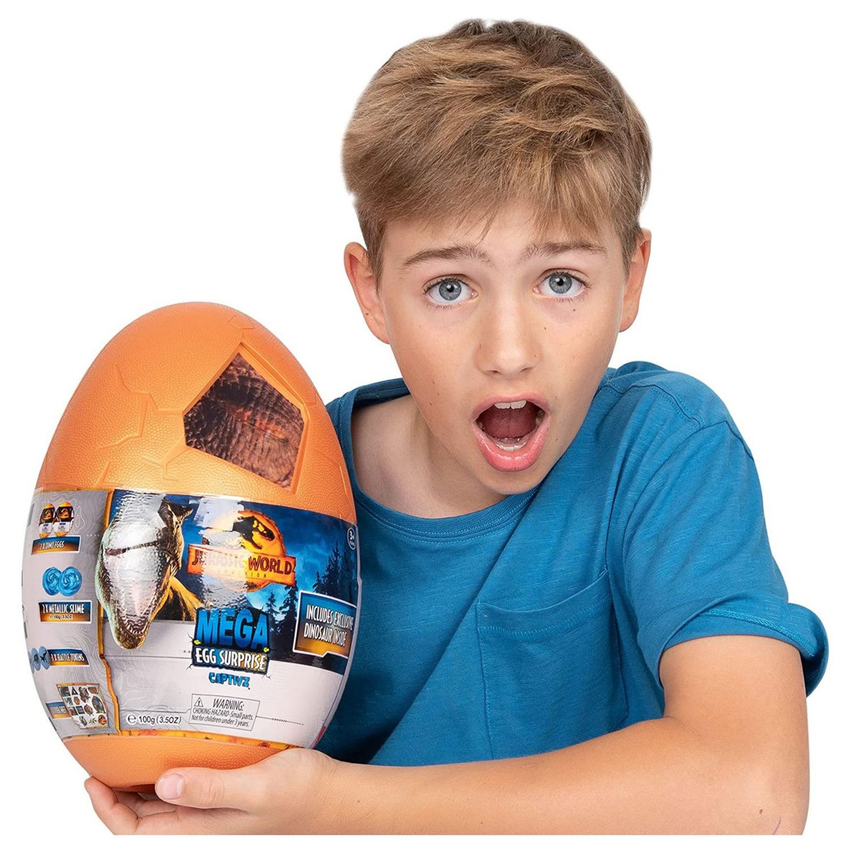 SILVERLIT Méga Oeuf Jurassic World Dominion - 20 surprises à l'intérieur - 28cm