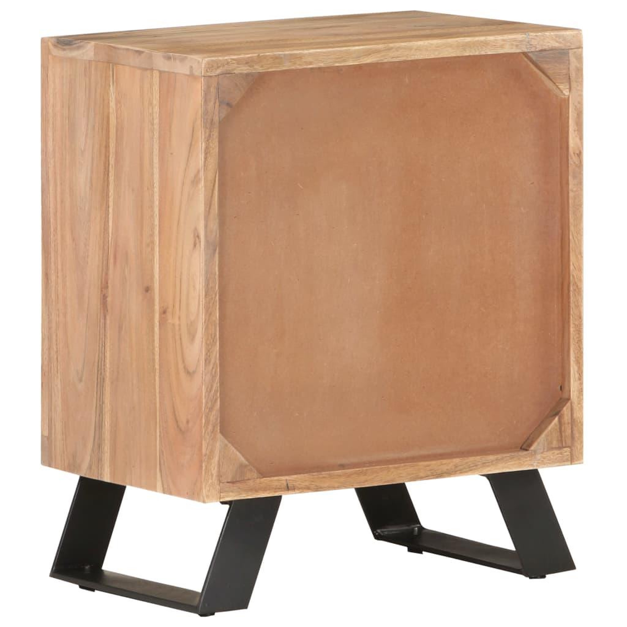 Voir la diapositive 4 : VIDAXL Table de chevet 40x30x50 cm bois d'acacia avec bord naturel