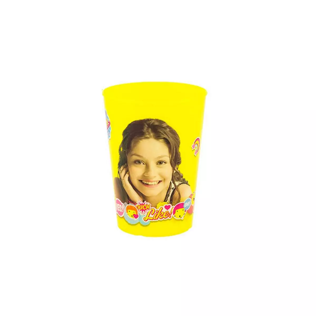 DISNEY Gobelet Soy Luna Disney verre plastique enfant jaune