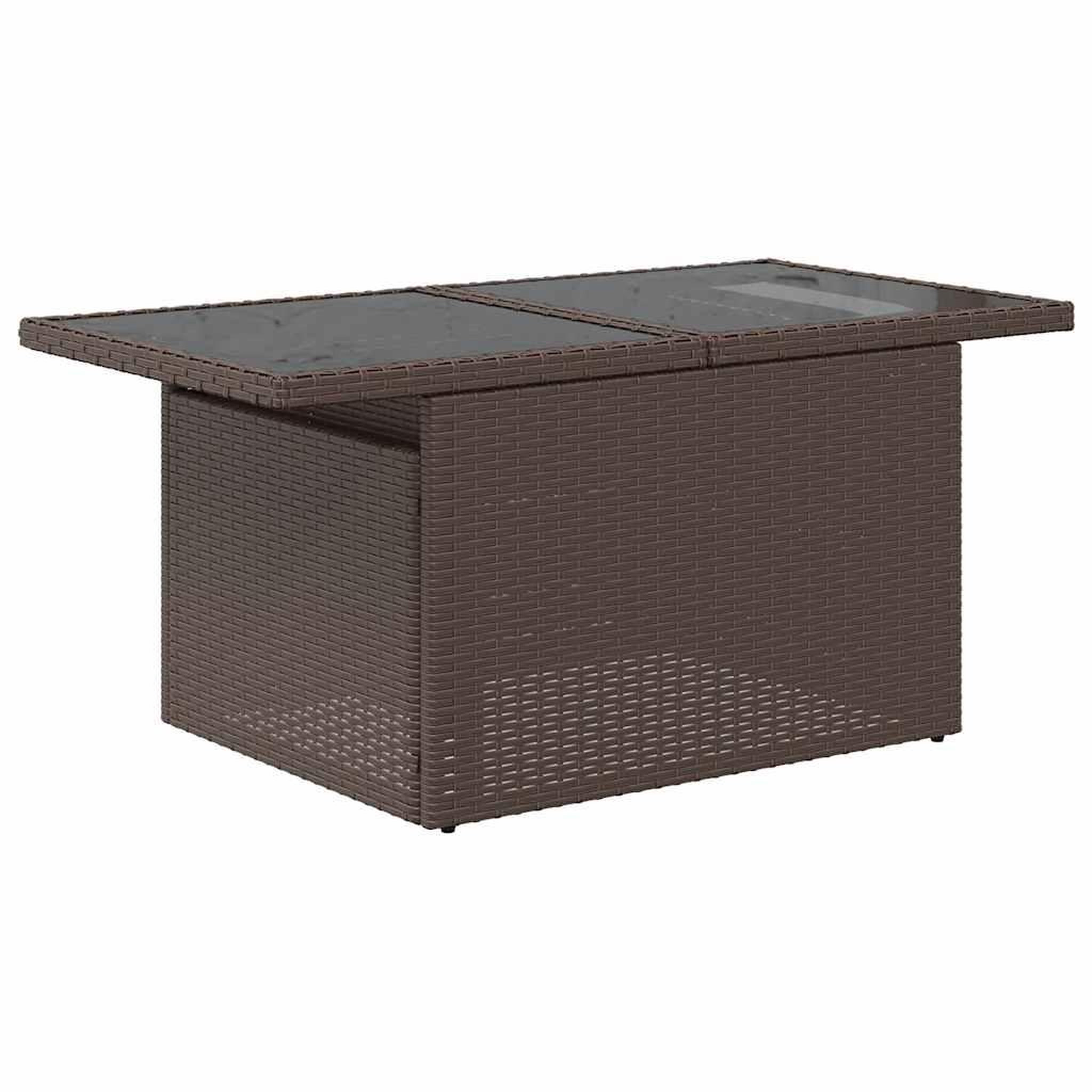 Voir la diapositive 5 : VIDAXL Salon de jardin avec coussins 7 pcs marron resine tressee