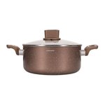 Arthur Martin Marmite - ARTHUR MARTIN - AM5531 - 28 cm avec couvercle en verre - Aluminium - Tous feux dont induction