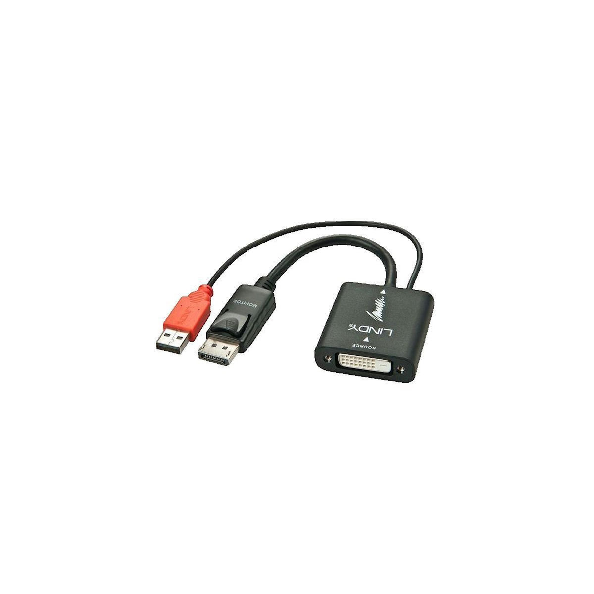 LINDY Adaptateur vidéo Lindy 38145 DVI-D vers DisplayPort actif