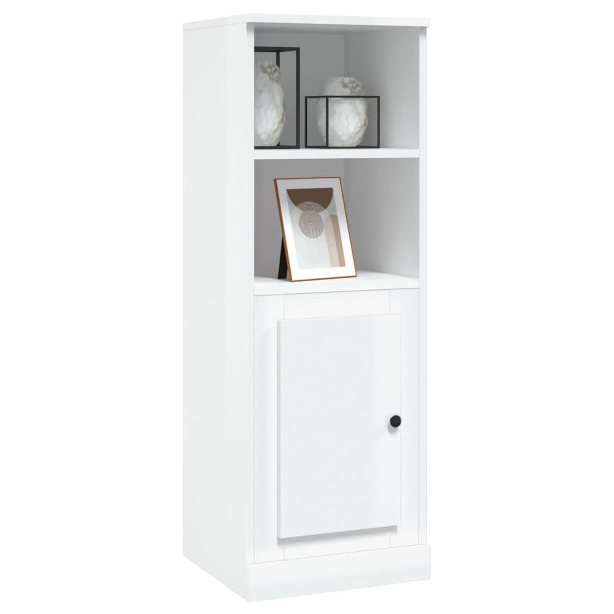 Voir la diapositive 4 : VIDAXL Buffet haut blanc brillant 36x35,5x103,5 cm bois d'ingenierie