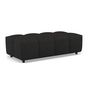 Voir la diapositive 2 : LISA DESIGN Adelaide - pouf en tissu texturé