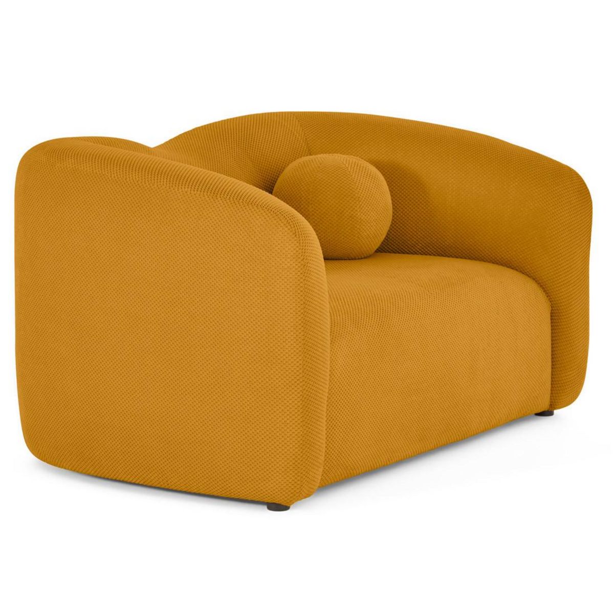 LISA DESIGN Charles - canapé droit 2 places en velours texturé