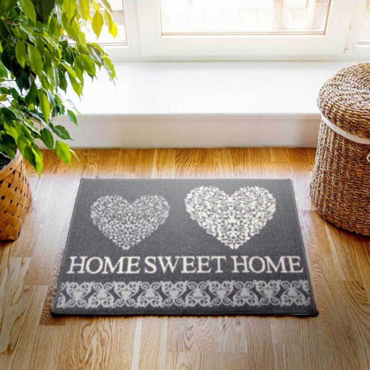 Paris Prix Tapis Déco Multi-Usage  Mathilda  40x60cm Gris