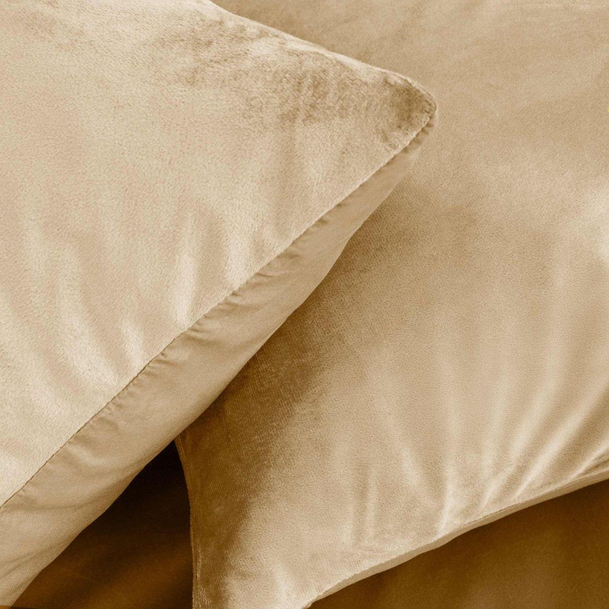 Voir la diapositive 2 : Douceur d'Intérieur Parure de lit 3 pièces  velina  240x220cm sable