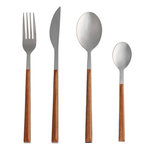 Paris Prix Ménagère Effet Bois 24 Pièces  Jublie  22cm Marron