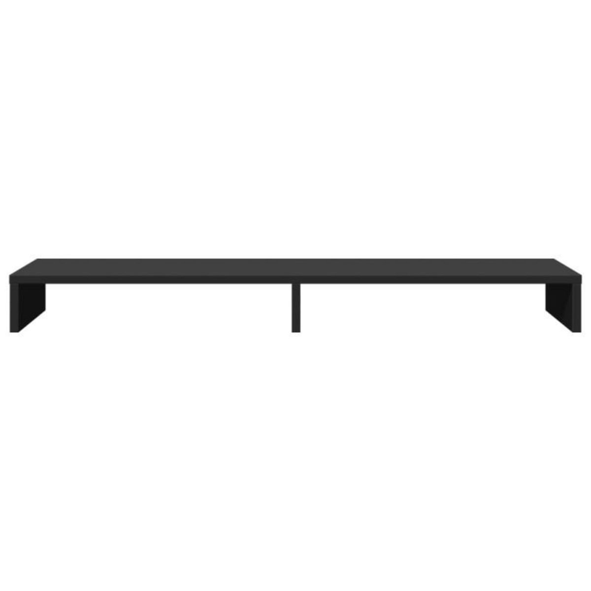 VIDAXL Support de moniteur noir 100x27x10 cm bois d ingénierie
