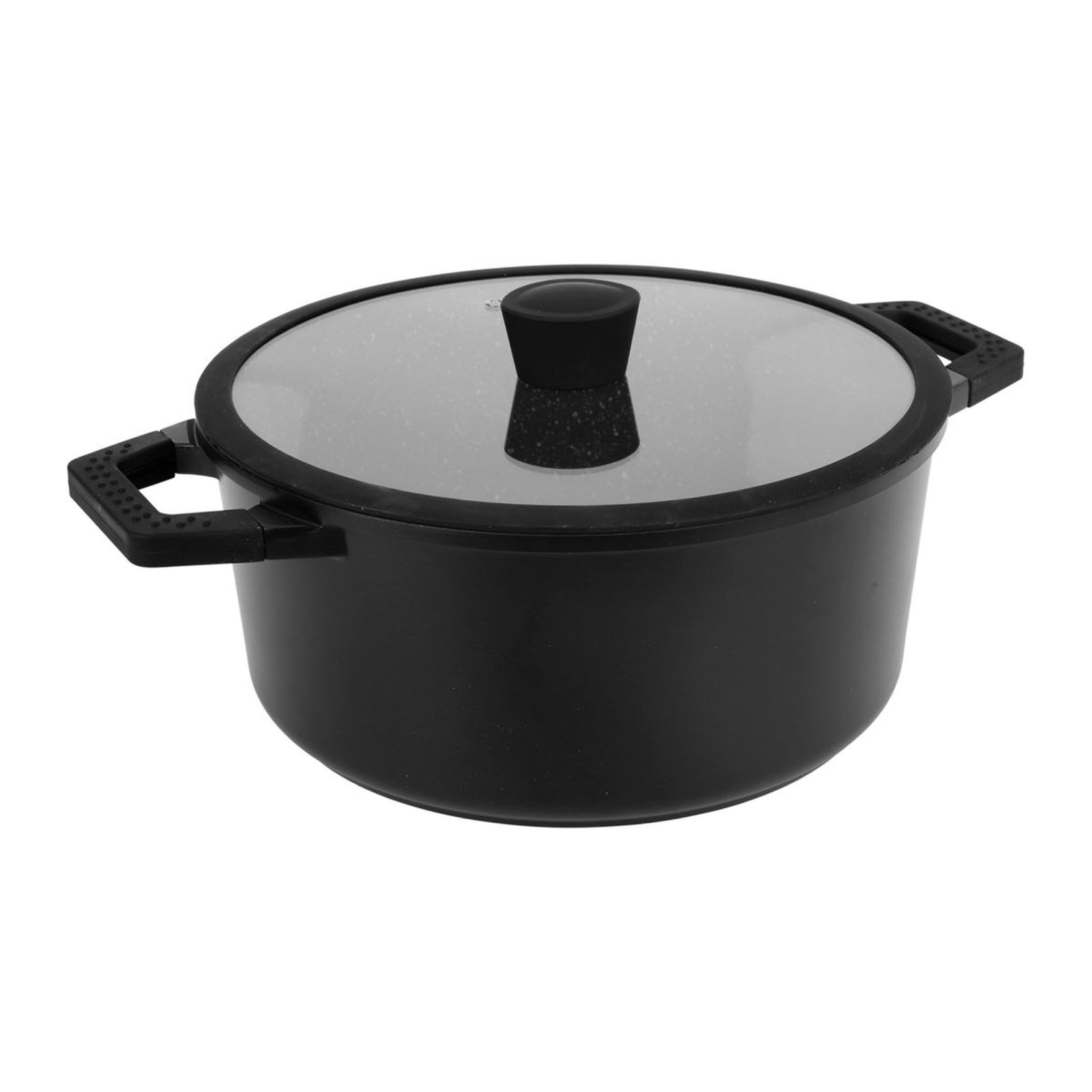 Voir la diapositive 1 : SITRAM Faitout 28cm noir avec couvercle