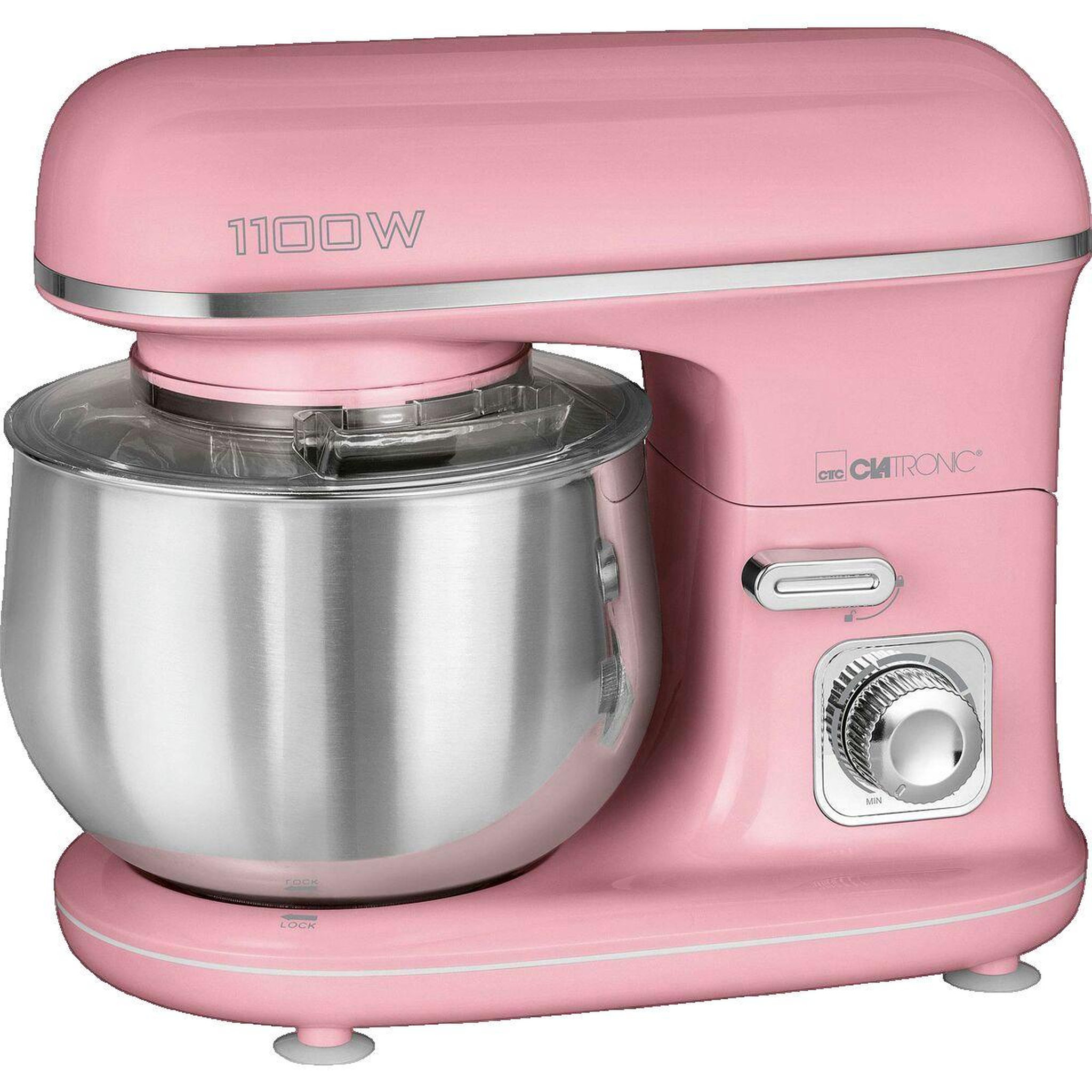 CLATRONIC Robot pâtissier Clatronic bol 5 L puissance 1100 W rose