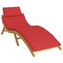 Voir la diapositive 3 : VIDAXL Coussin de chaise longue rouge 186x58x3 cm tissu oxford