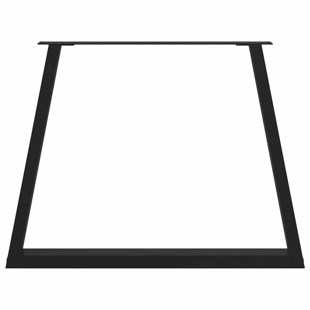 VIDAXL Pieds de table a manger forme de V 3 pcs noir 100x(72-73,3) cm