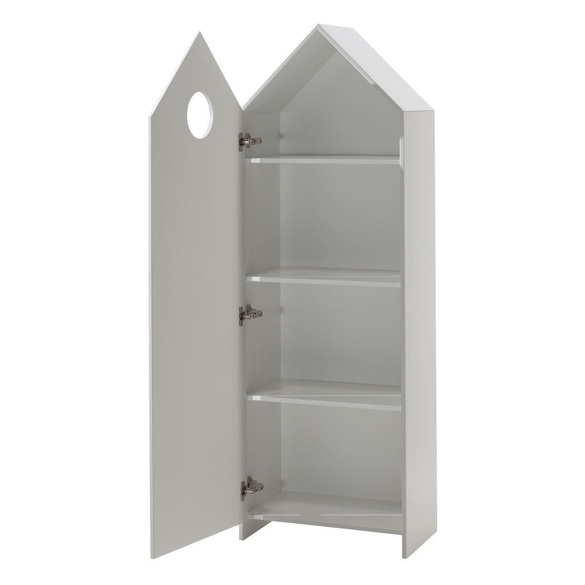 Voir la diapositive 4 : Paris Prix Pack - étagère & armoire 4 niveaux  casami  171cm blanc & gris