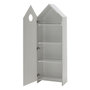 Voir la diapositive 4 : Paris Prix Pack - Étagère & Armoire 4 Niveaux  Casami  171cm Blanc & Gris