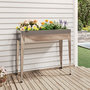 Voir la diapositive 1 : VIDAXL Jardiniere 100,5x40,5x90 cm Acier galvanise