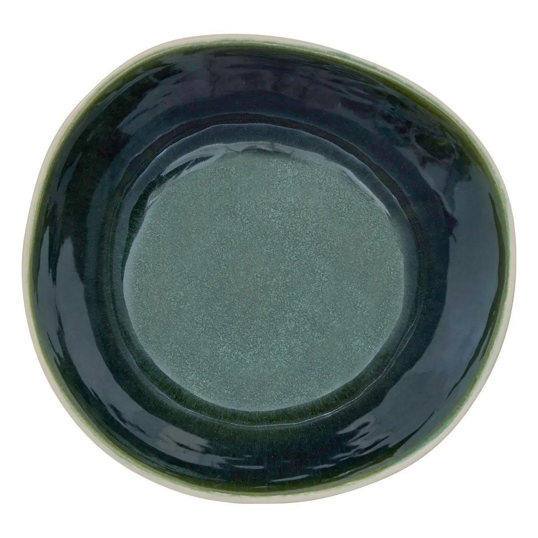 SECRET DE GOURMET Lot de 6 assiettes creuses en faïence  wonja  19cm vert