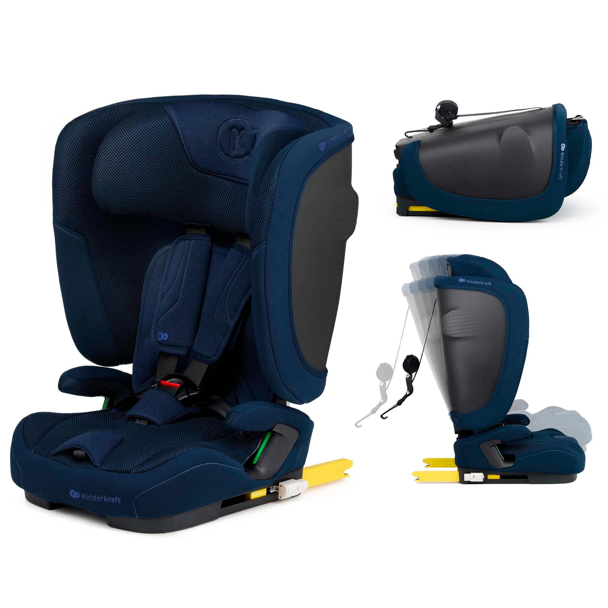 Voir la diapositive 1 : KINDERKRAFT Siege auto fix2go i size 76 150cm pratique confort