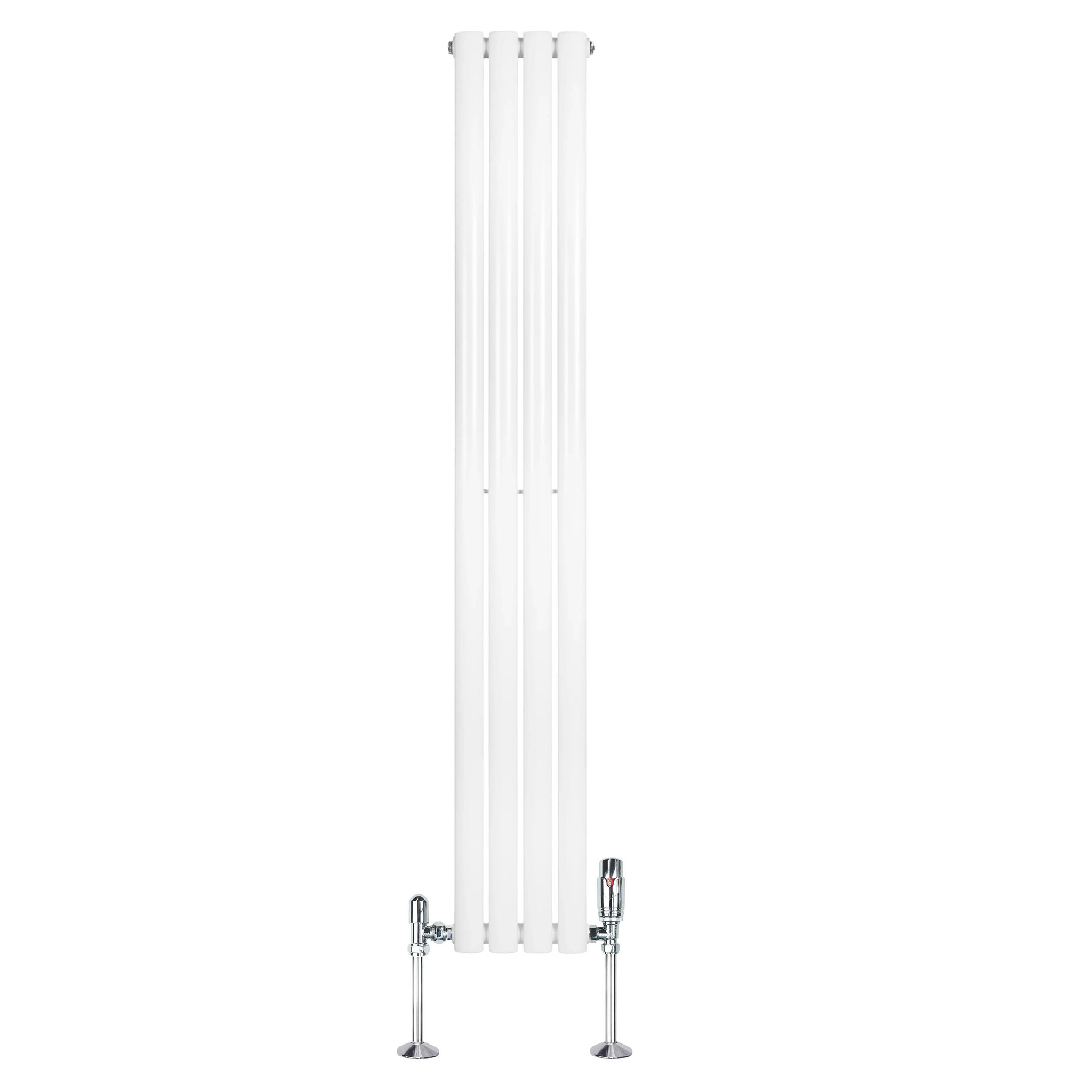 Voir la diapositive 2 : MONSTERSHOP Radiateur à colonnes ovales & vannes, 1 panneau - 1600 x 240 mm