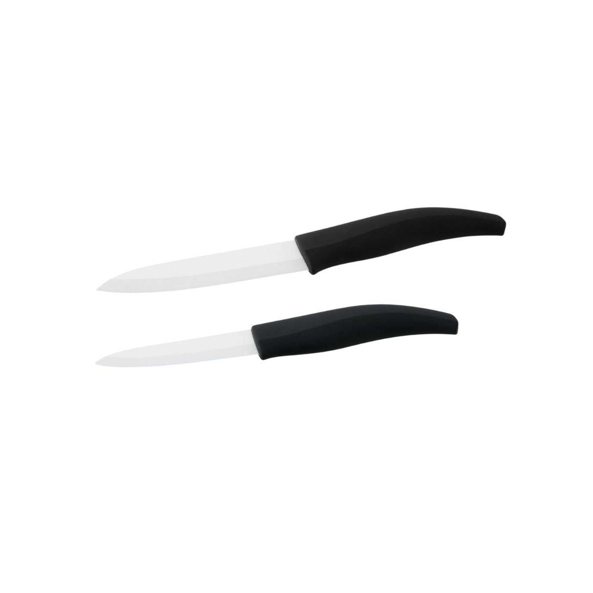 NIROSTA Lot de 2 couteaux avec lames en céramique de 12,5 et 18 cm de long nirosta céramique