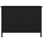 Voir la diapositive 5 : VIDAXL Meuble TV avec portes noir 60x35x45 cm bois d'ingenierie