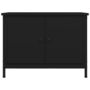 Voir la diapositive 5 : VIDAXL Meuble TV avec portes noir 60x35x45 cm bois d'ingenierie