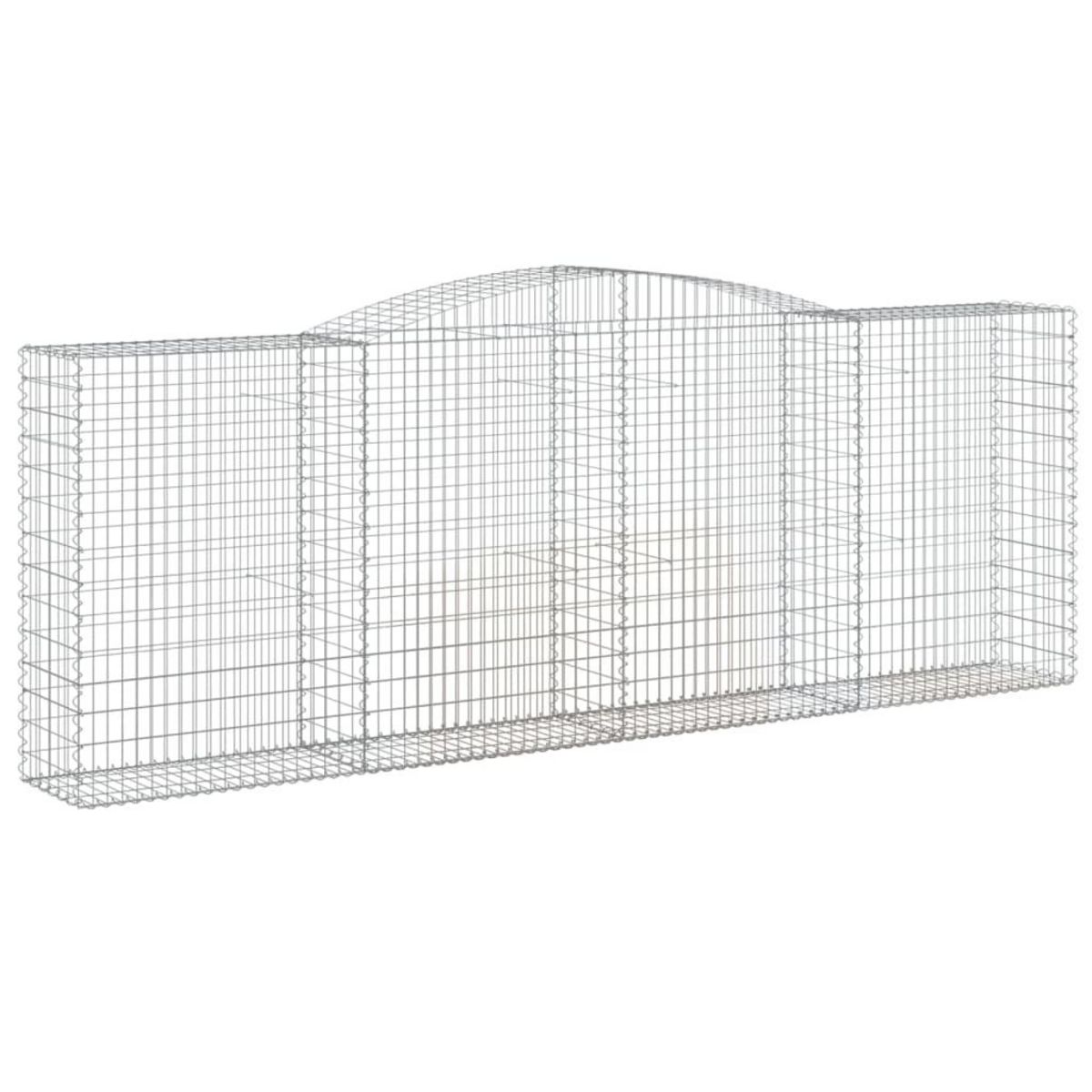 VIDAXL Paniers a gabions arques 9 pcs 400x50x140/160 cm Fer galvanise