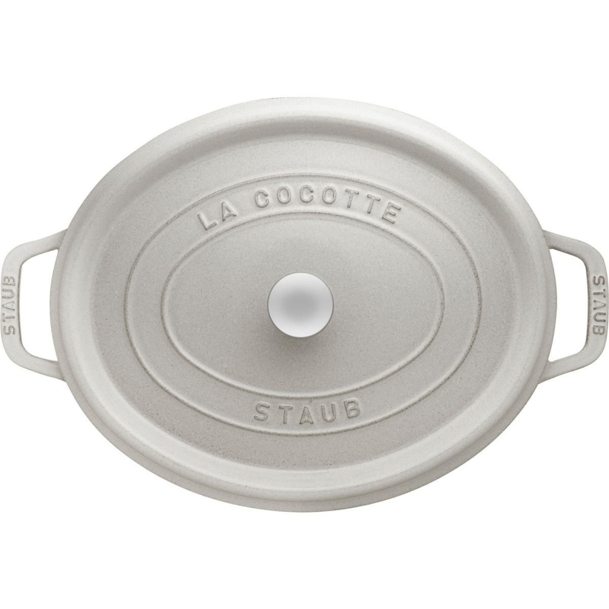 Staub Cocotte 33 cm Truffe blanche fonte