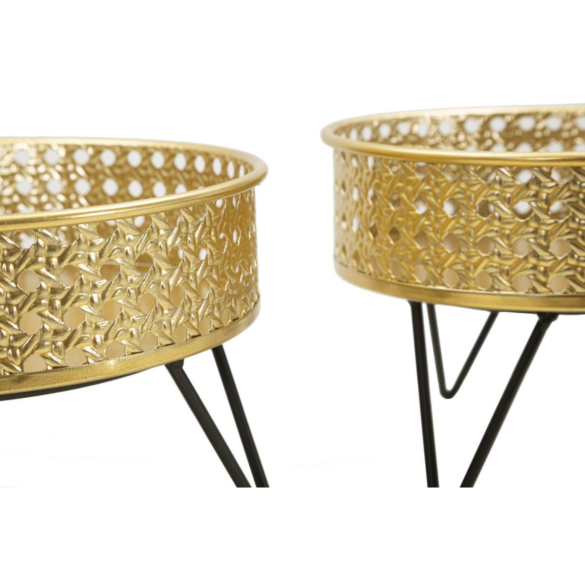 Voir la diapositive 3 : Paris Prix Lot de 2 cache-pots design  bossy  20cm or