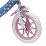 Voir la diapositive 4 : Disney La Reine des Neiges Vélo enfant 12'' - Modèle Reine des neiges + Casque - Idéal pour enfant de 85 à 100 cm - Livré avec stabilisateurs - 1 Frein - Panier avant - Porte poupée arrière et roues à bâtons