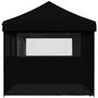 Voir la diapositive 4 : VIDAXL Tente de reception pliable escamotable 4 parois laterales noir