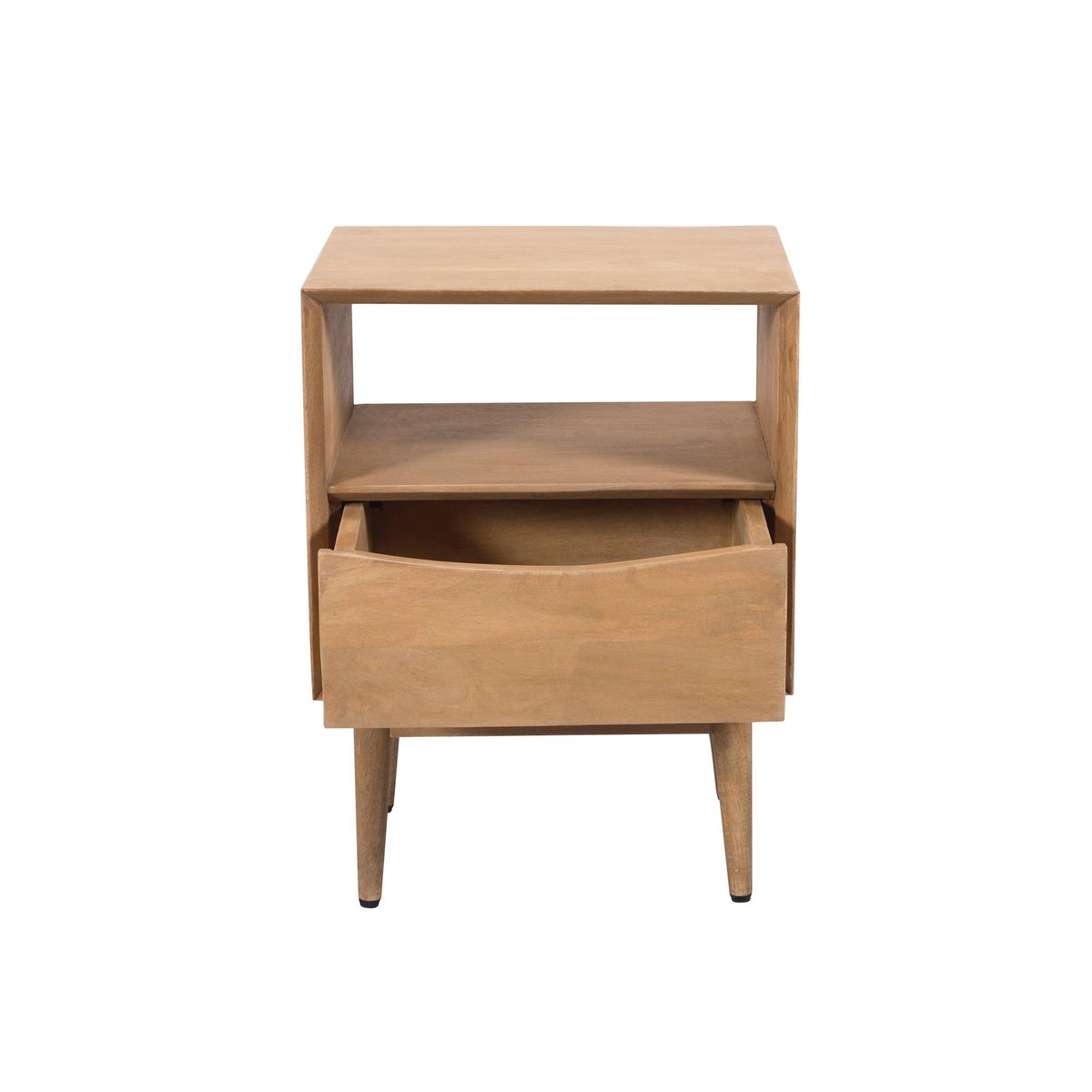 Rendez vous déco Table de chevet 1 tiroir en bois de manguier-Gute