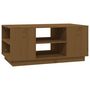 Voir la diapositive 2 : VIDAXL Table basse Marron miel 90x49x40,5 cm Bois massif de pin