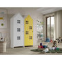 Voir la diapositive 3 : Paris Prix Pack - 2 Armoires Enfant  Casami Bruges  171cm Jaune & Blanc