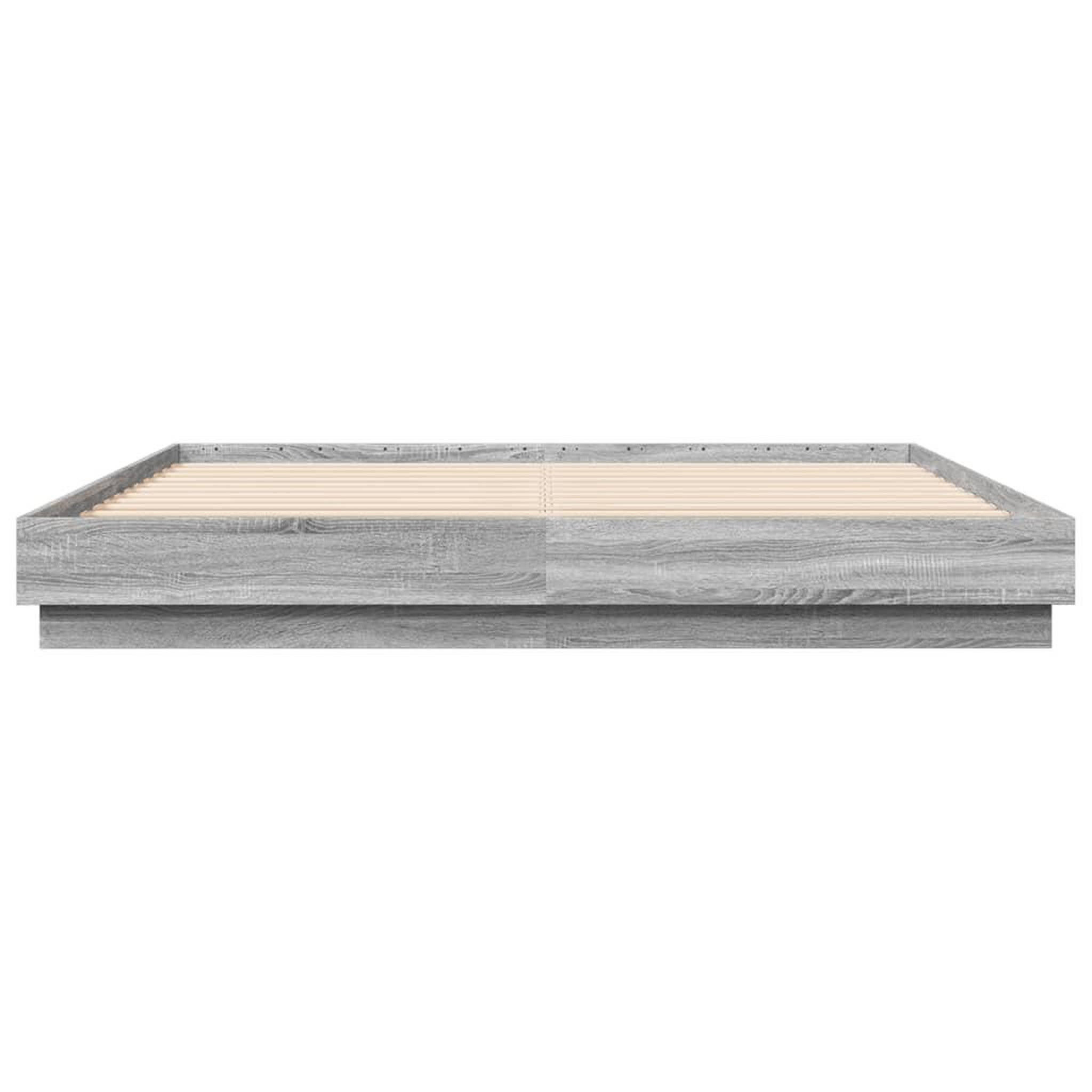 Voir la diapositive 4 : VIDAXL Cadre de lit sans matelas sonoma gris 180x200 cm