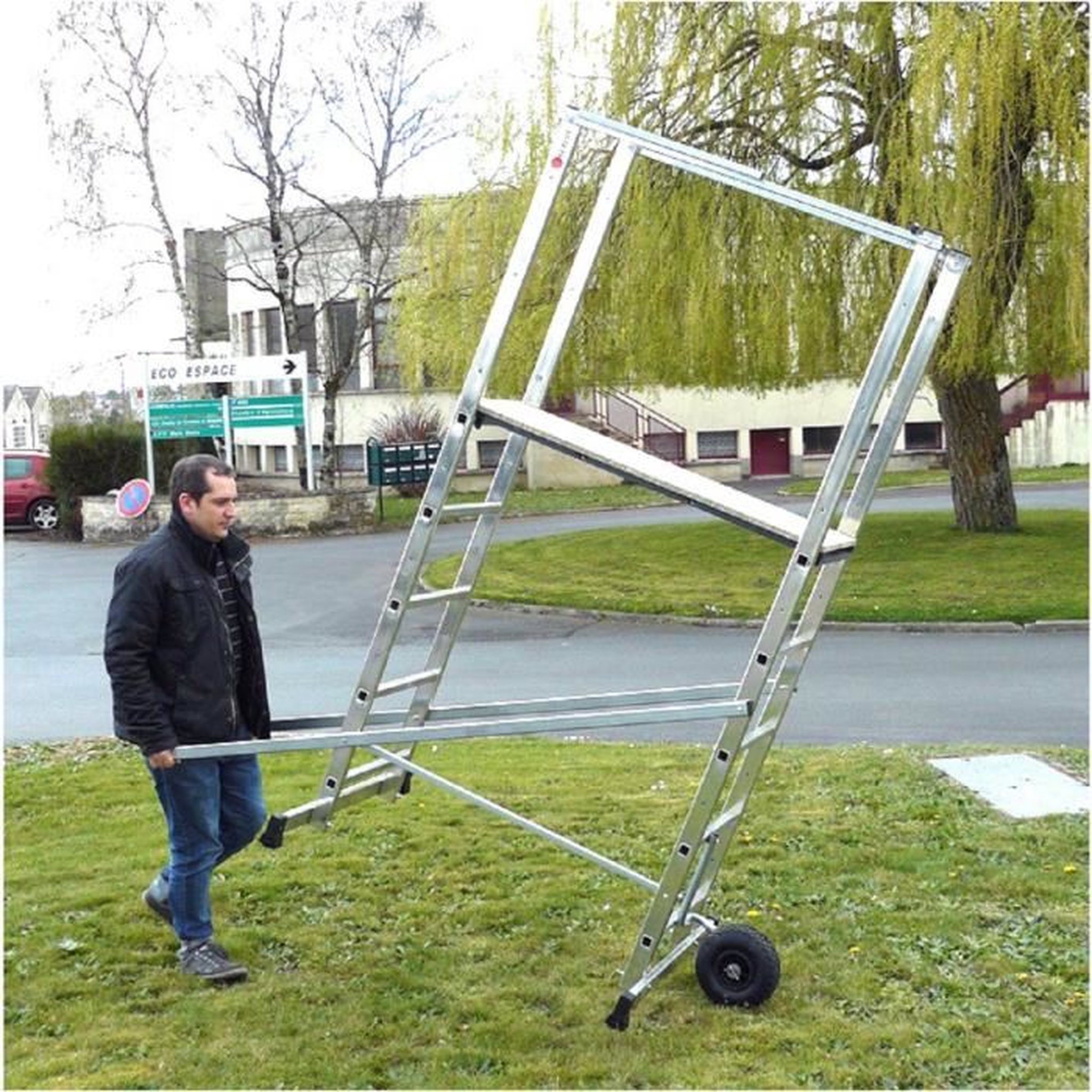 Voir la diapositive 4 : ESCALUX Echafaudage tout terrain Hortus 140 - 3m60
