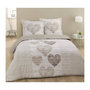 Voir la diapositive 2 : VISION Parure Housse de couette - VISION - Alice - 140 x 200 cm - 1 taie assortie 65 x 65 cm - Beige - 100% coton