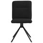 Voir la diapositive 4 : VIDAXL Chaises a manger lot de 6 noir tissu