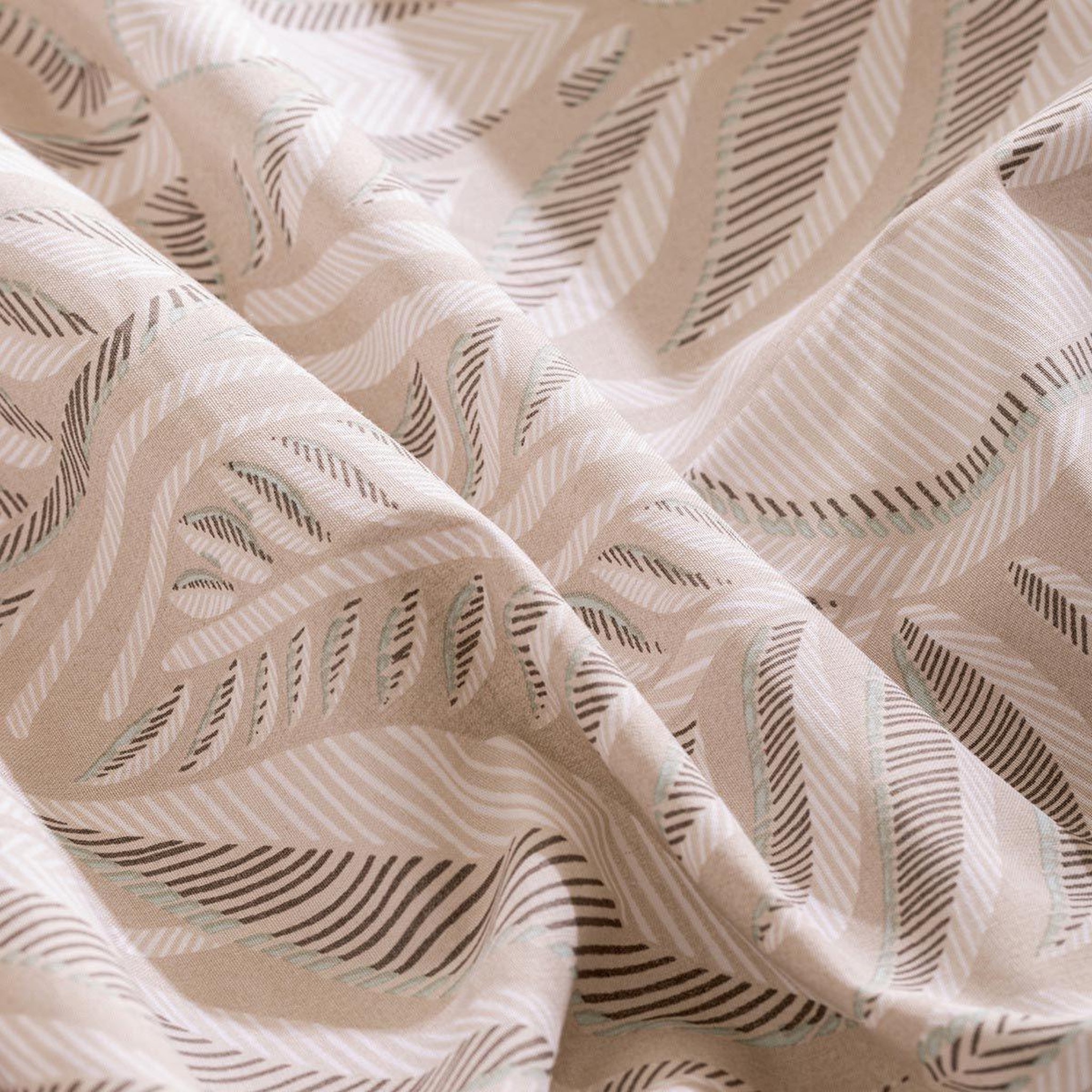 Voir la diapositive 2 : ATMOSPHERA Parure de lit imprimée  nalh  260x240cm beige