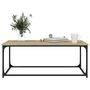 Voir la diapositive 5 : VIDAXL Table basse Chene sonoma 102x50x40 cm Bois d'ingenierie et fer