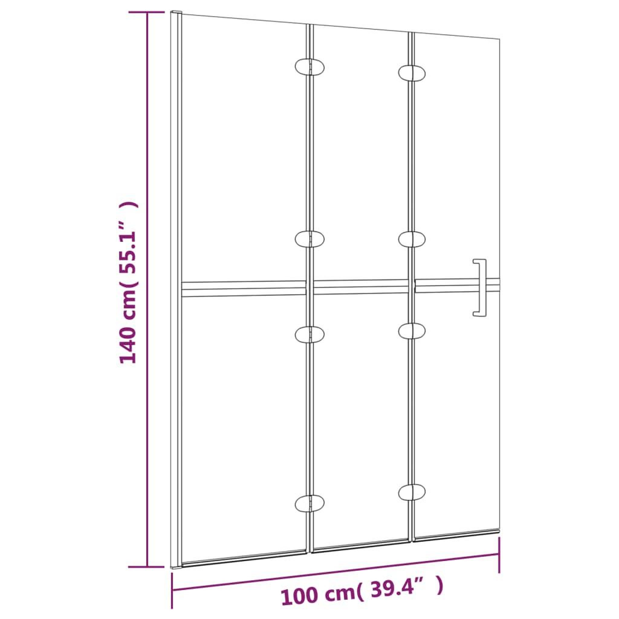 Voir la diapositive 6 : VIDAXL Cabine de douche pliable ESG 100x140 cm Blanc