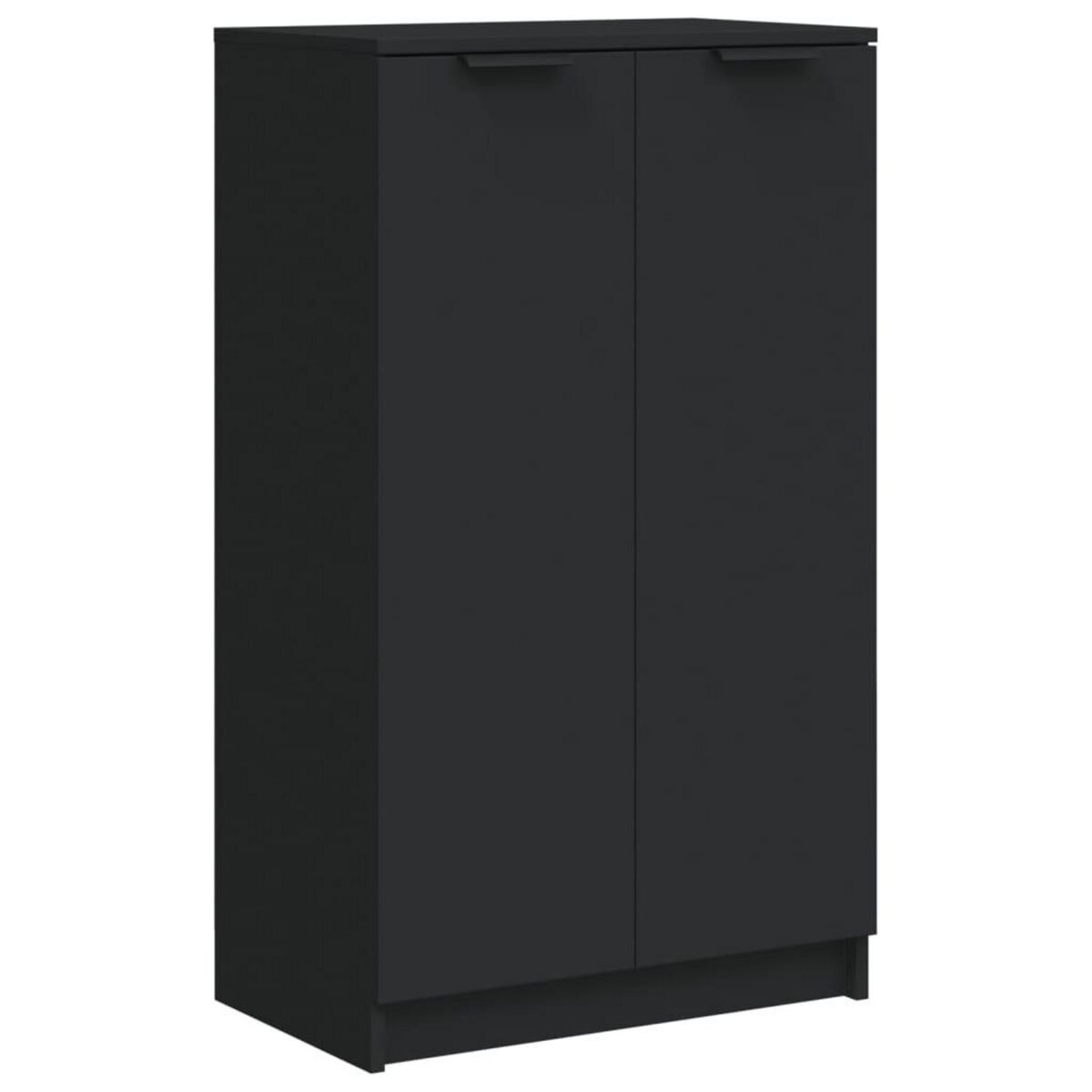 VIDAXL Armoire a chaussures noir 59x35x100 cm bois d'ingenierie
