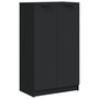 Voir la diapositive 2 : VIDAXL Armoire a chaussures noir 59x35x100 cm bois d'ingenierie
