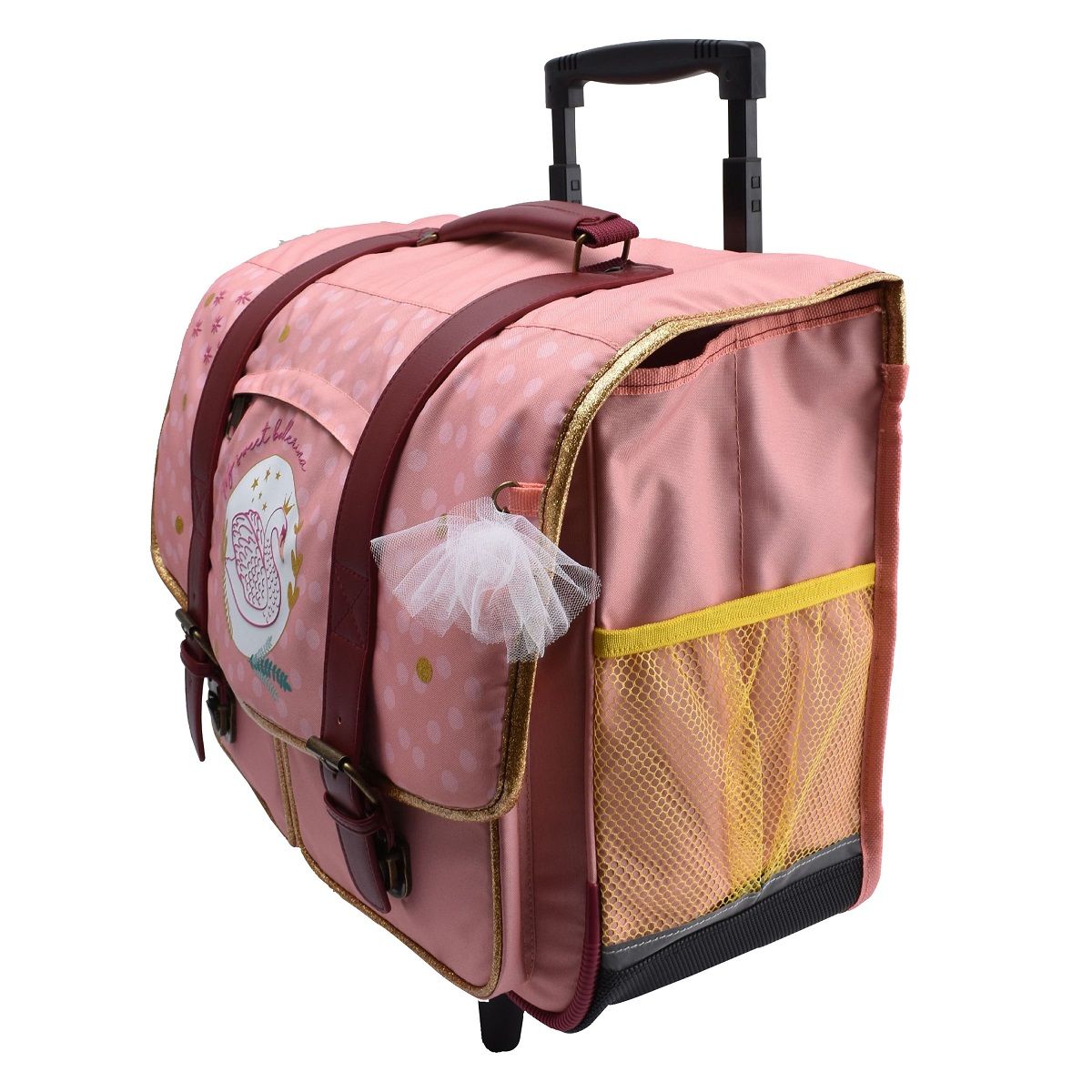 AUCHAN Cartable à roulettes Ballerina