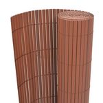 VIDAXL Cloture de jardin Double face PVC 90 x 300 cm Marron