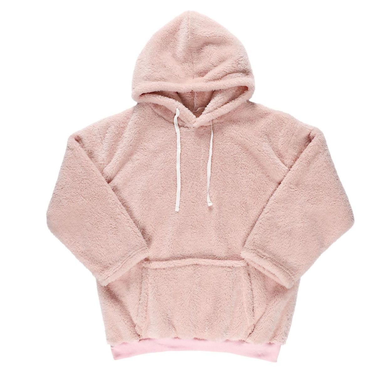 Paris Prix Sweat à Capuche Ultra Doux  Flemme de Ouf  Rose