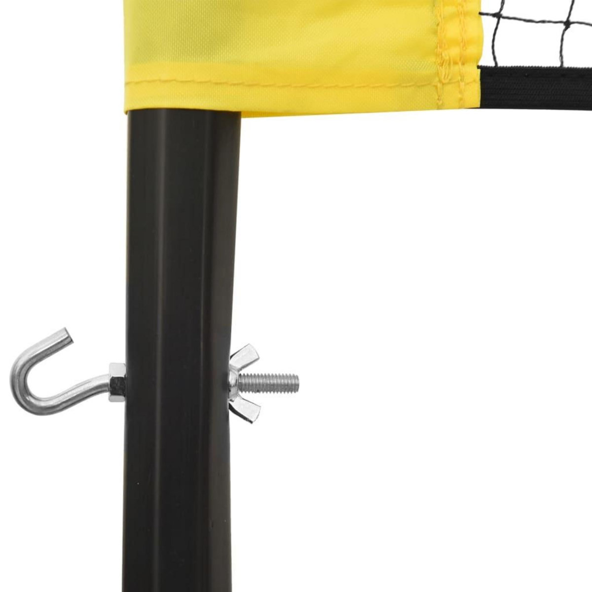 VIDAXL Filet de volley-ball jaune et noir 823x244 cm PE tissu