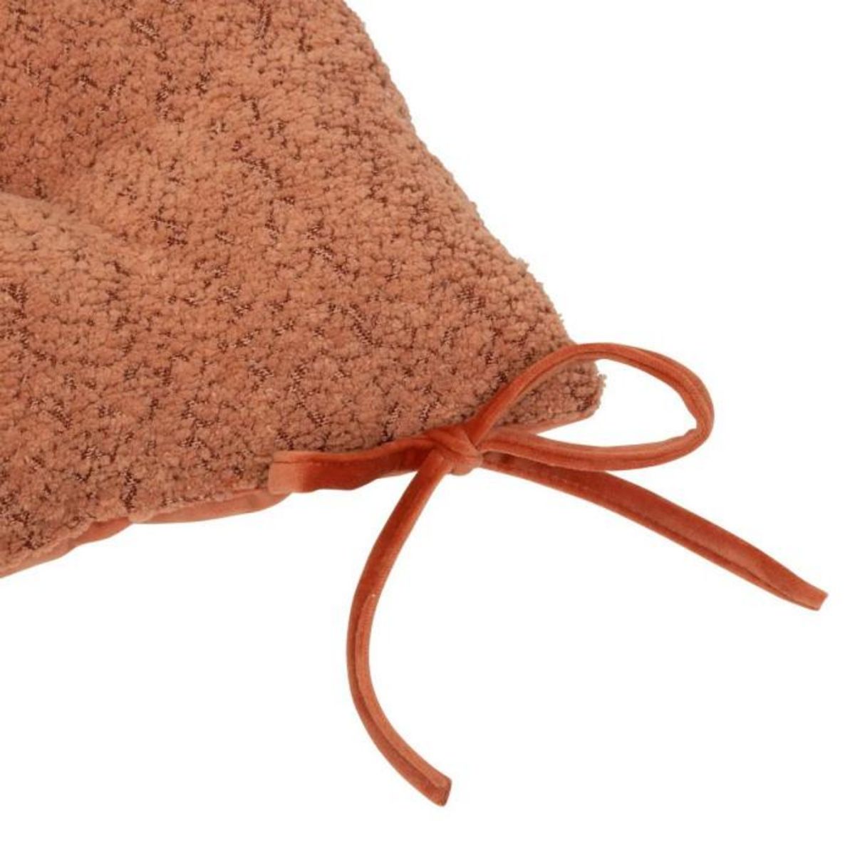 ATMOSPHERA Galette de Chaise Bouclette  Soana  38x38cm Terracotta